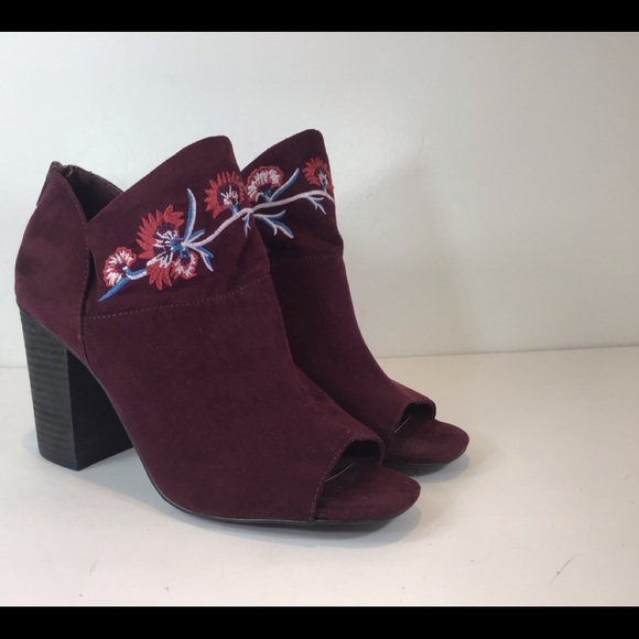 CARLOS SANTANA TAI ANA OPEN TOE FLORAL BOOTIES SZ 8.5 - Picture 10 of 12